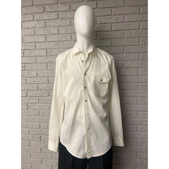 Hugo Boss Orange Label Men Cotton Long Sleeve Sport Shirt Size L - Picture 2 of 11